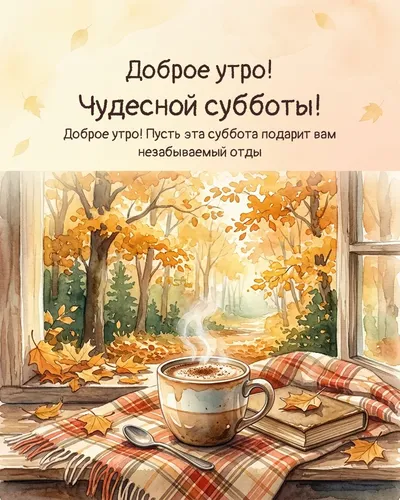 Доброе утро! Чудесной субботы! — morning autumn 13
